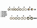 Wheel Axle Hardware - Nuts & Washers